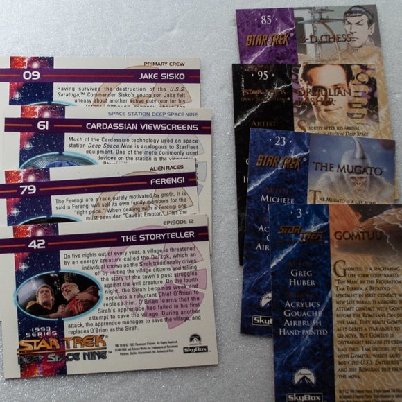 1993 1994 Skybox Star Trek Trading Cards Lot Deep Space Nine Master Series TNG X - Picture 2 of 4